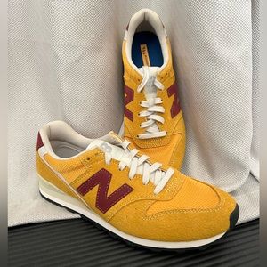 New Balance womens 996 yellow/burgundy Size 8.5